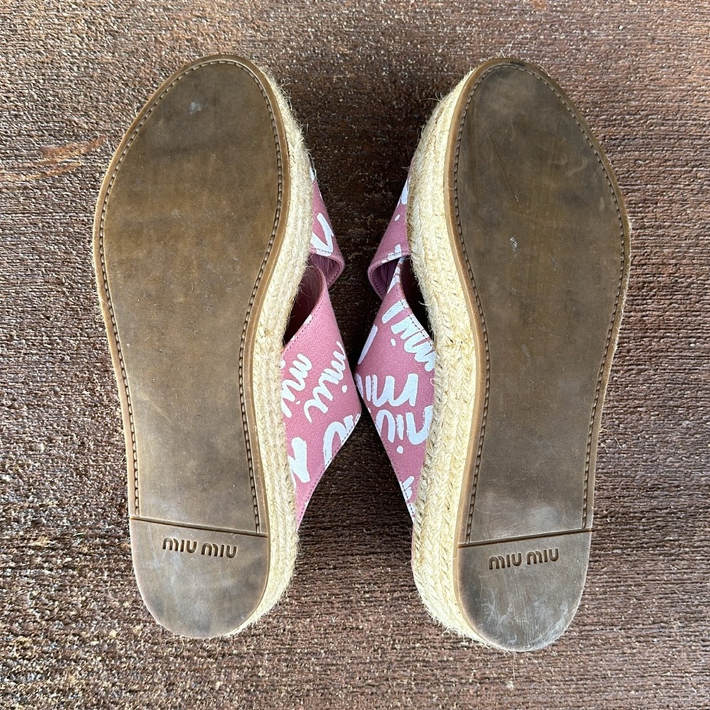 Miu Miu Platform Espadrilles - image 6